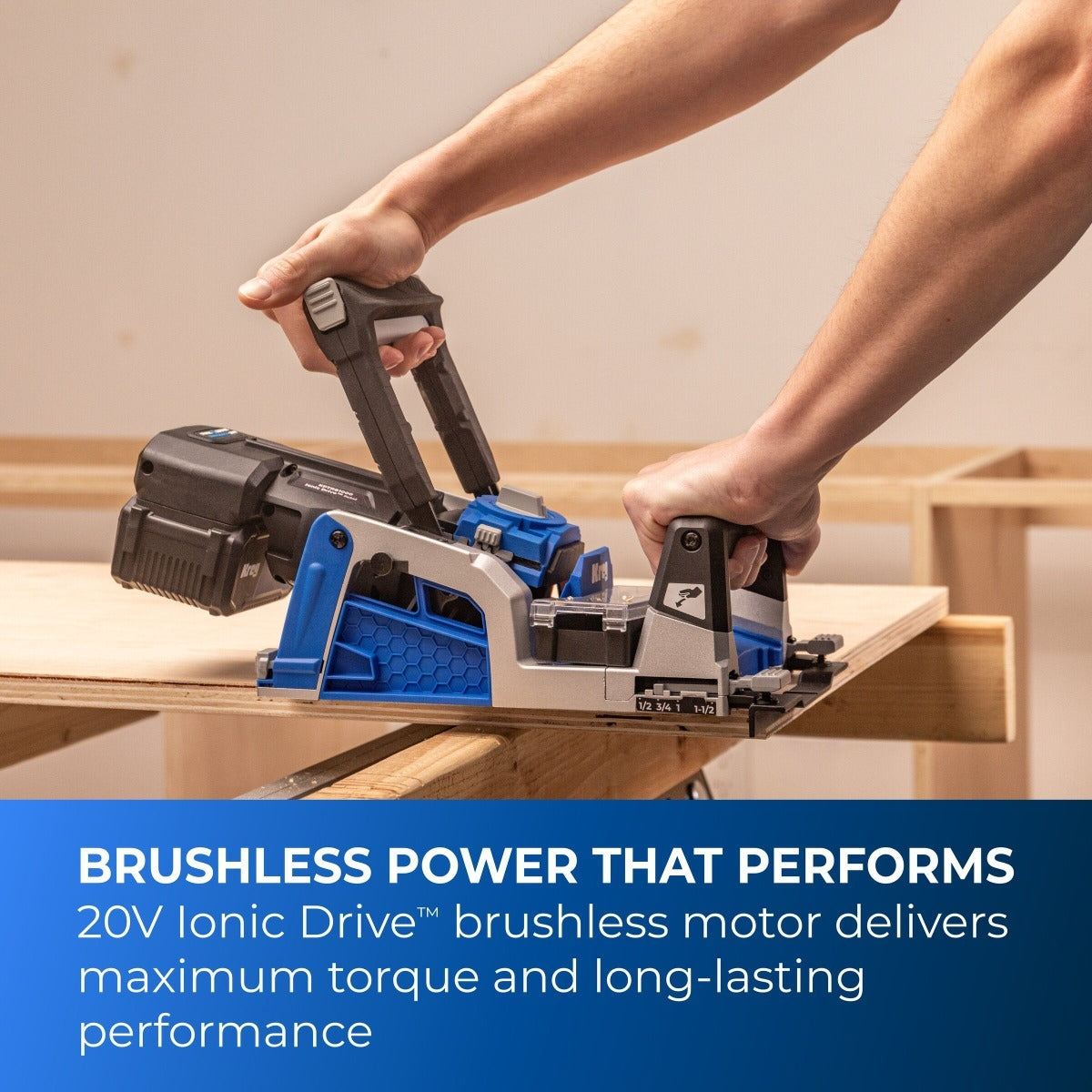 Kreg KPTRB100A Ionic Drive Cordless Rebel Pocket-Hole Joiner, Tool Only